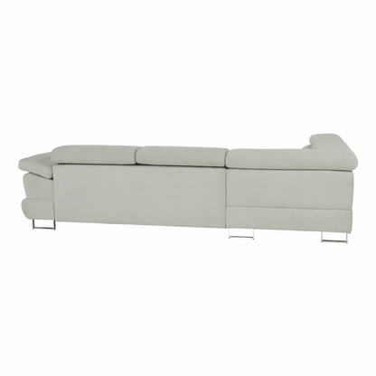Set canapea, gri deschis, material textil, stânga, BUTON P