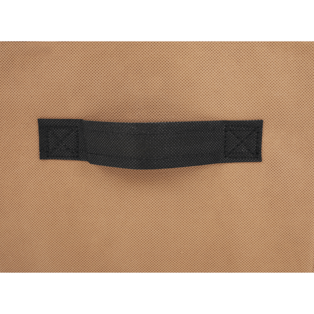 Comodă cu sertare din material textil, negru/maro/gri, CAMILO TYP 2