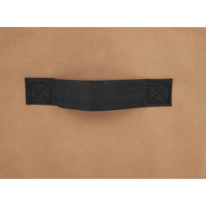Comodă cu sertare din material textil, negru/maro/gri, CAMILO TYP 2