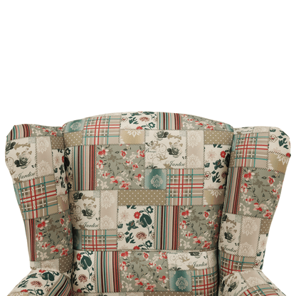 Fotoliu, material textil în stilul patchwork viorica 1, CHARLOT