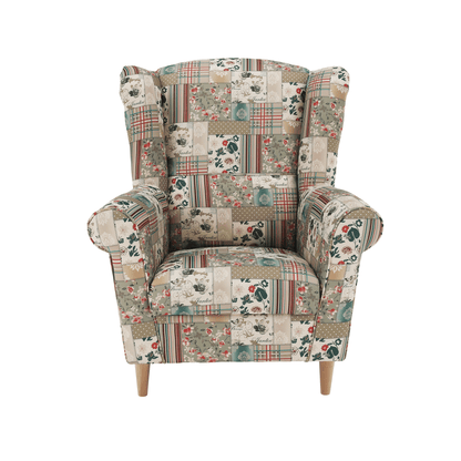Fotoliu, material textil în stilul patchwork viorica 1, CHARLOT