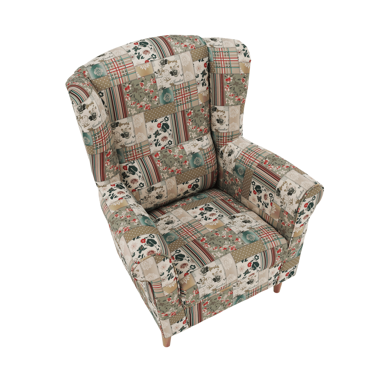 Fotoliu, material textil în stilul patchwork viorica 1, CHARLOT