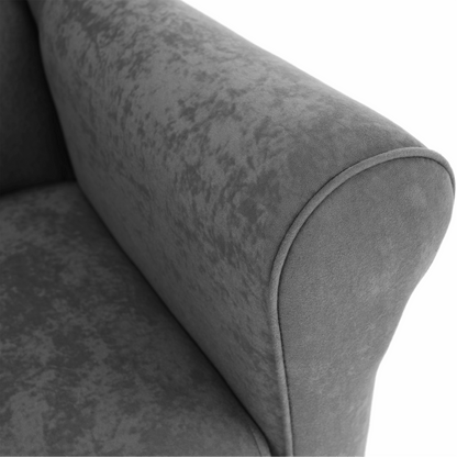 Fotoliu, textil gri, CHARLOT