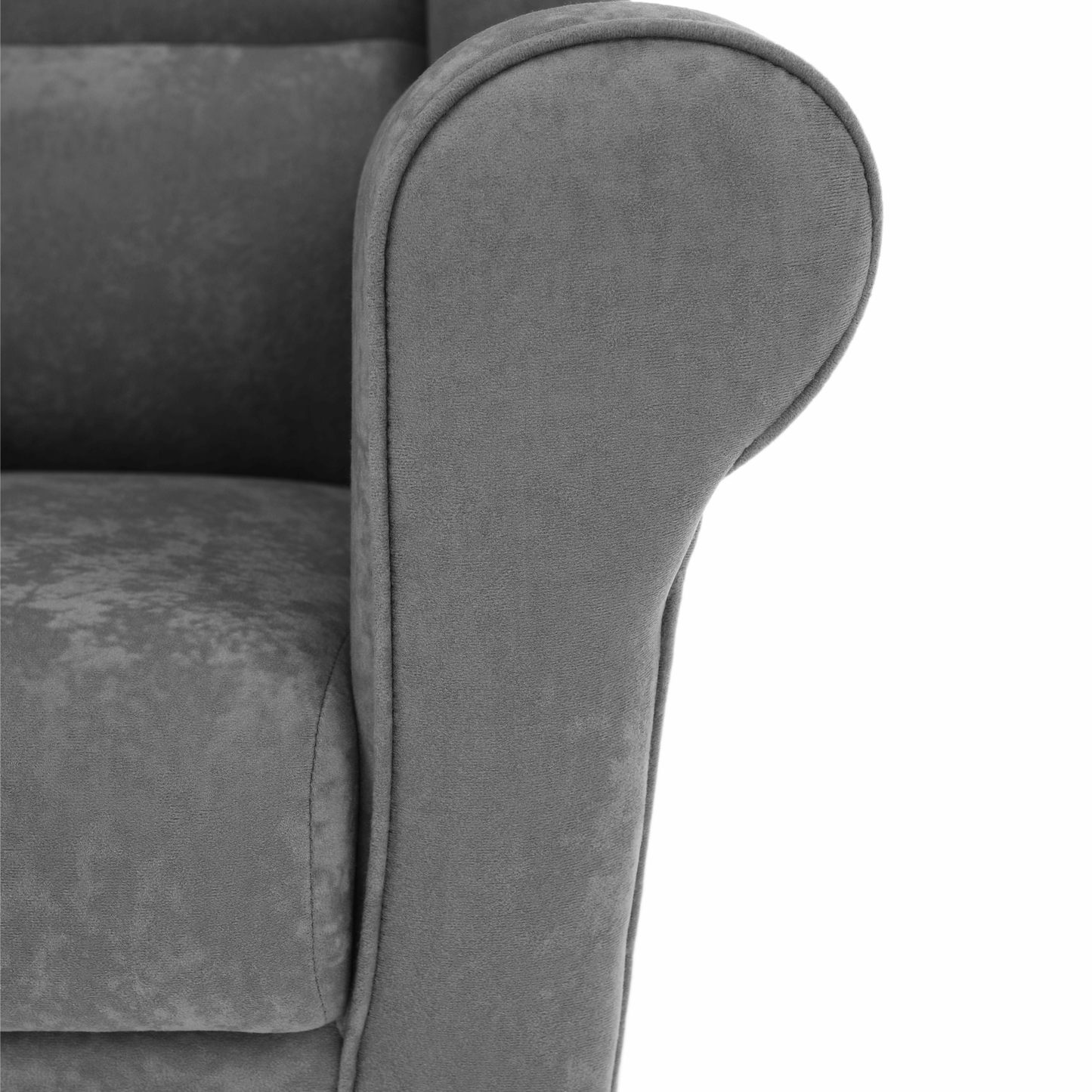 Fotoliu, textil gri, CHARLOT