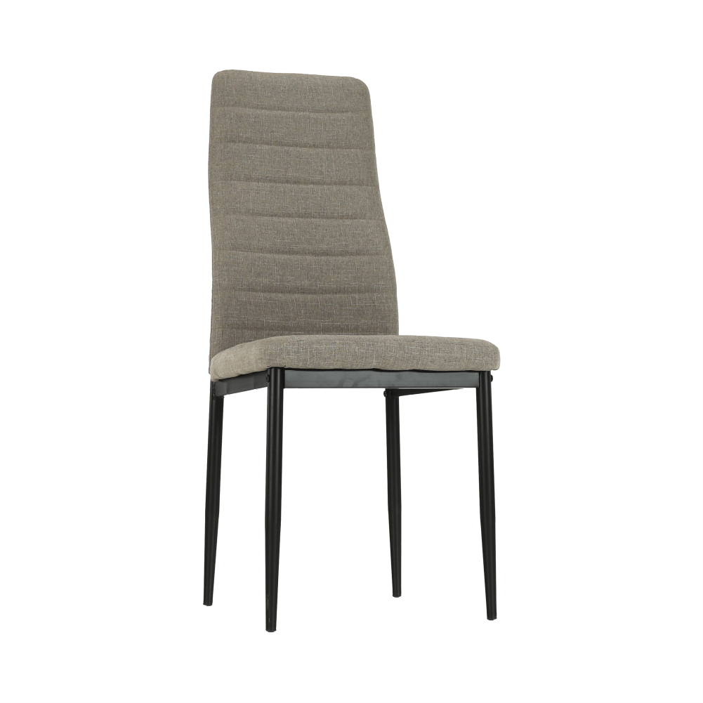 Scaun, textil maro/metal negru, COLETA NOVA