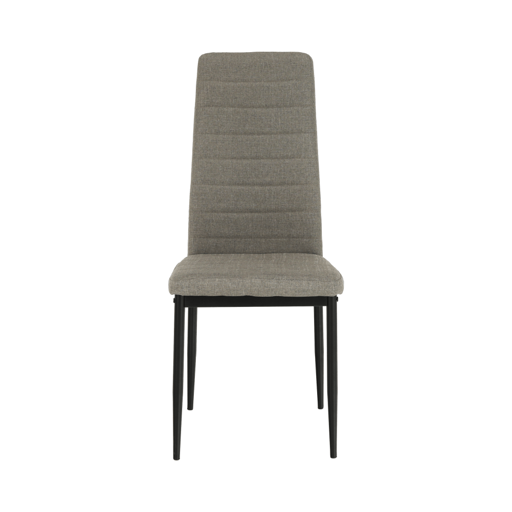 Scaun, textil maro/metal negru, COLETA NOVA