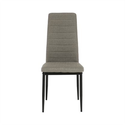 Scaun, textil maro/metal negru, COLETA NOVA
