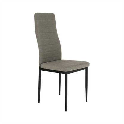 Scaun, textil maro/metal negru, COLETA NOVA