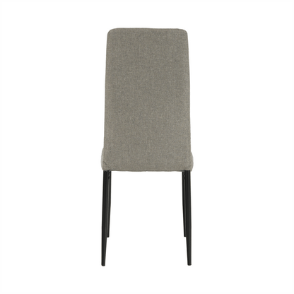 Scaun, textil maro/metal negru, COLETA NOVA