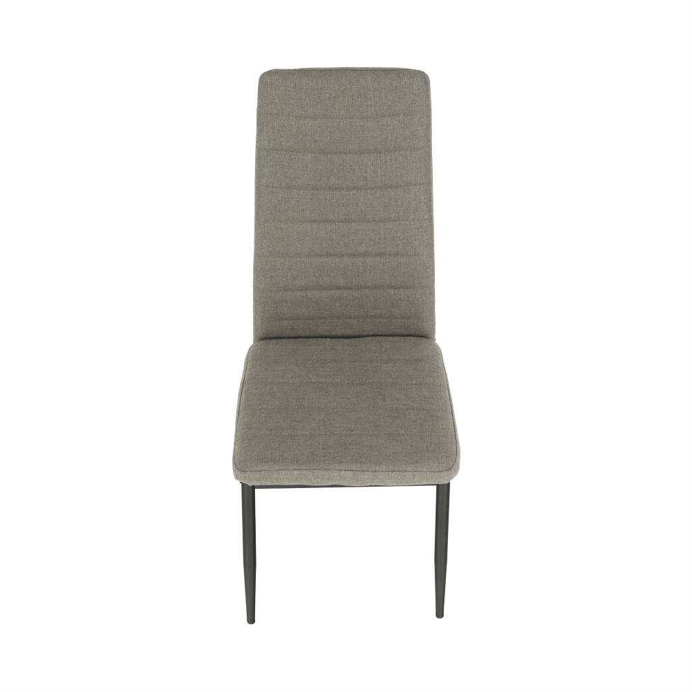 Scaun, textil maro/metal negru, COLETA NOVA