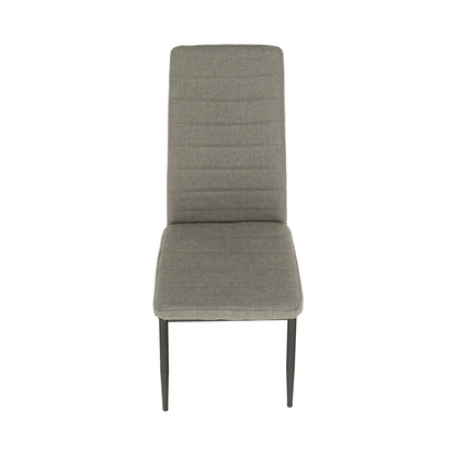 Scaun, textil maro/metal negru, COLETA NOVA