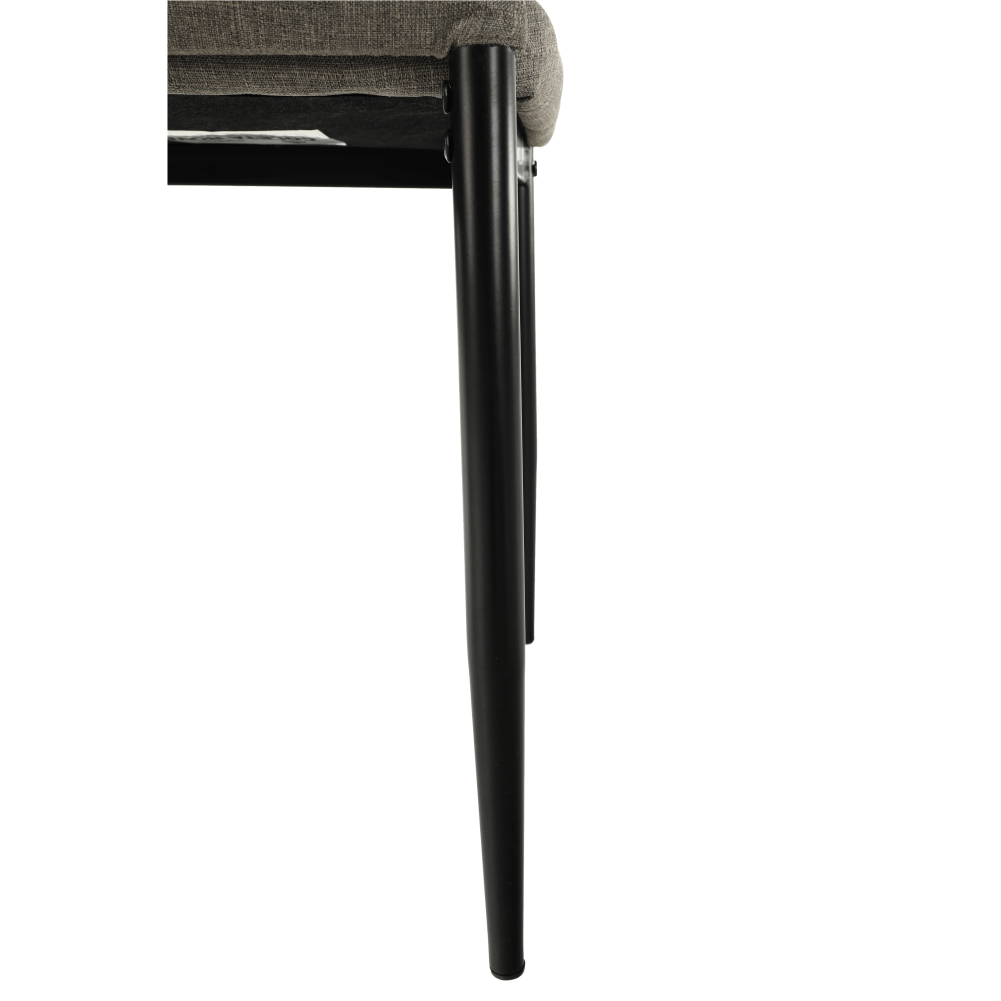 Scaun, textil maro/metal negru, COLETA NOVA