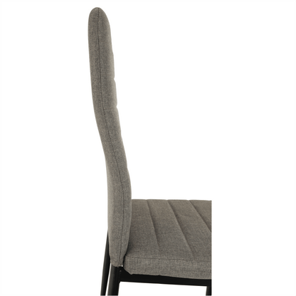 Scaun, textil maro/metal negru, COLETA NOVA