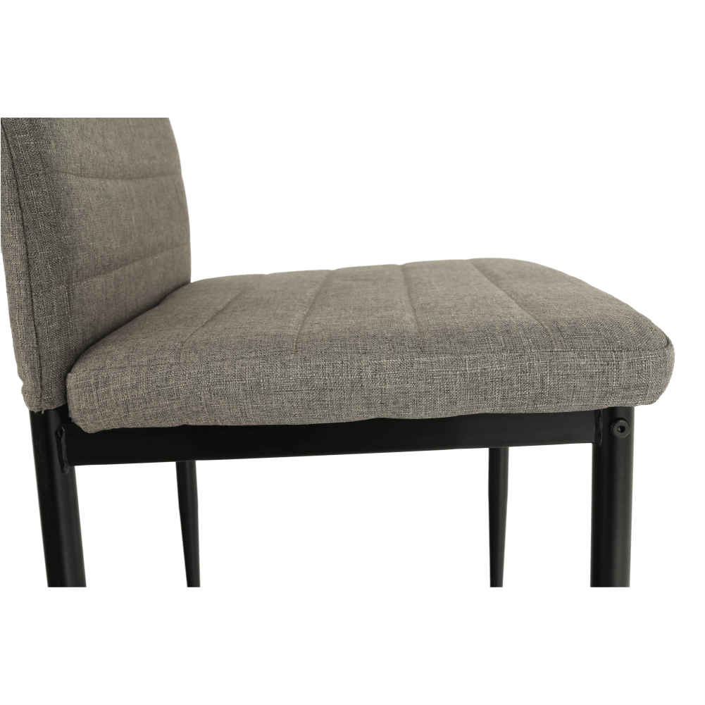 Scaun, textil maro/metal negru, COLETA NOVA
