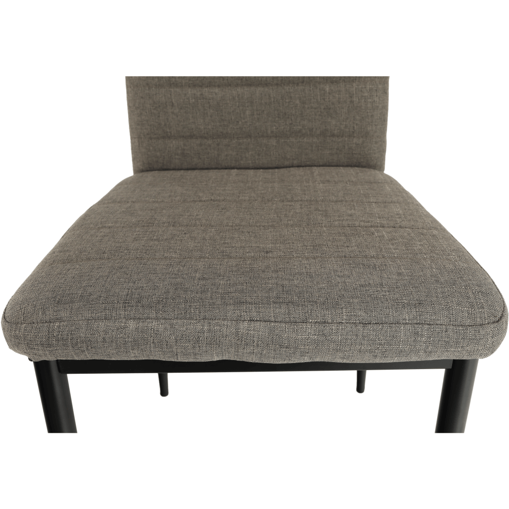 Scaun, textil maro/metal negru, COLETA NOVA
