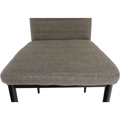 Scaun, textil maro/metal negru, COLETA NOVA