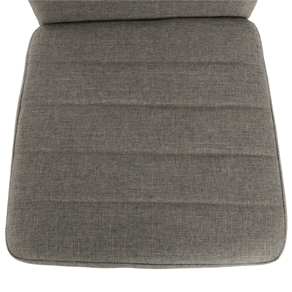 Scaun, textil maro/metal negru, COLETA NOVA