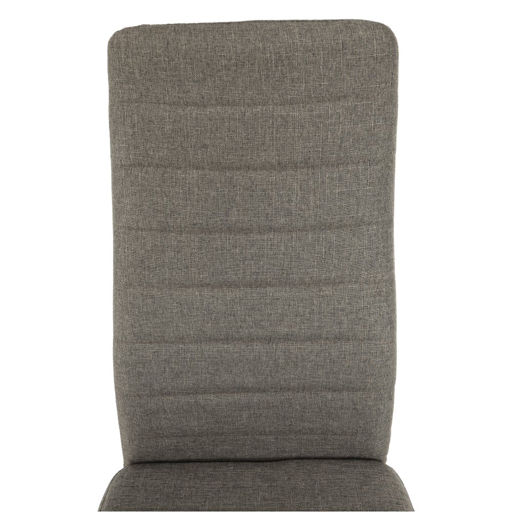 Scaun, textil maro/metal negru, COLETA NOVA