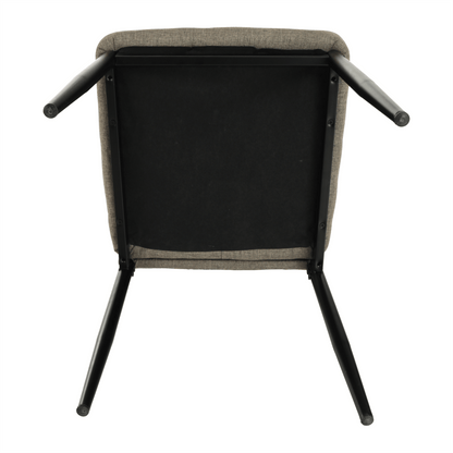 Scaun, textil maro/metal negru, COLETA NOVA