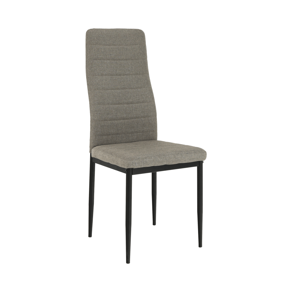 Scaun, textil maro/metal negru, COLETA NOVA