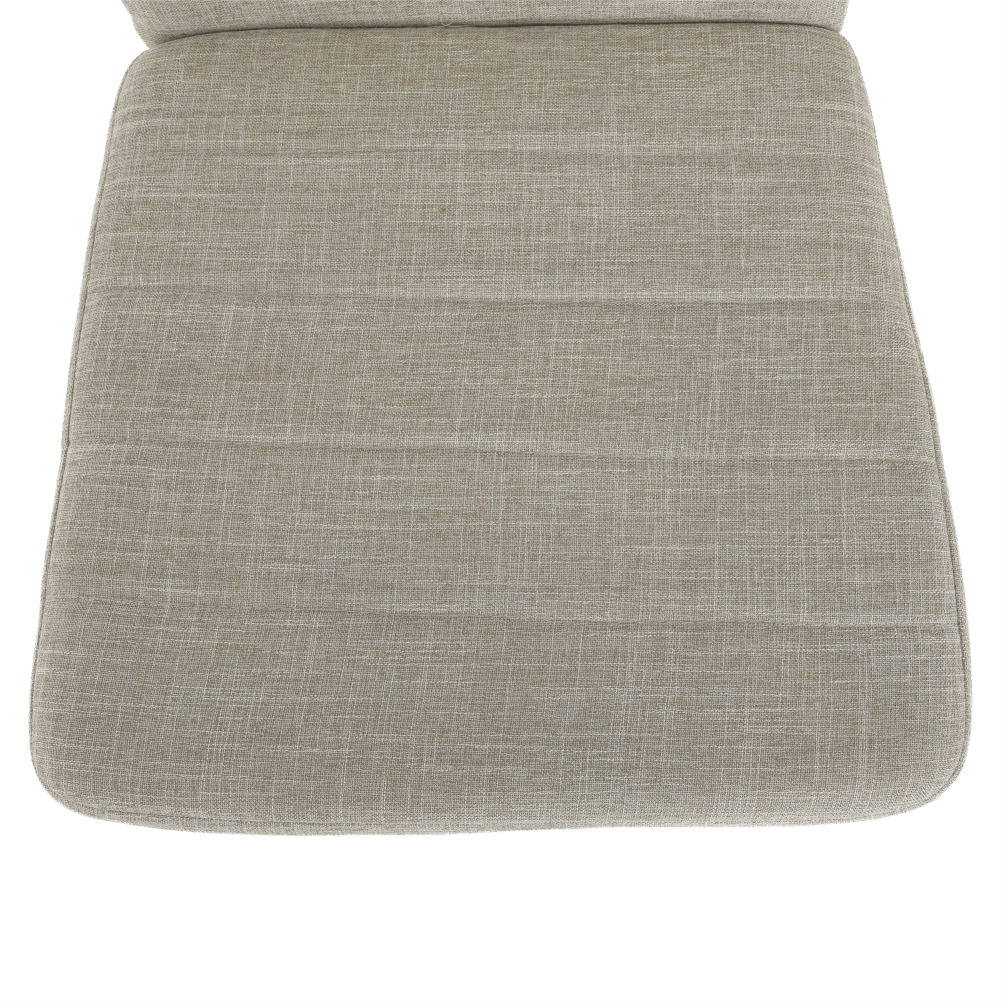 Scaun, textil bej/metal alb, COLETA NOVA