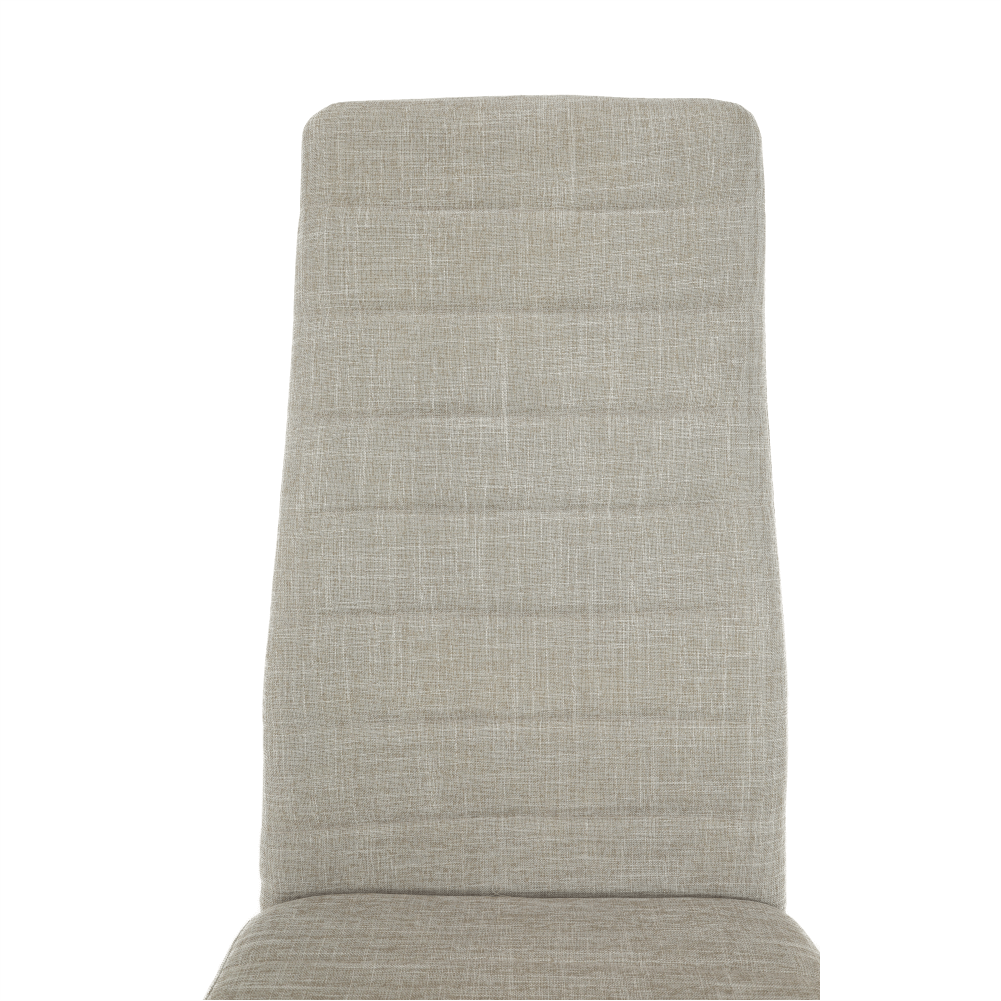 Scaun, textil bej/metal alb, COLETA NOVA