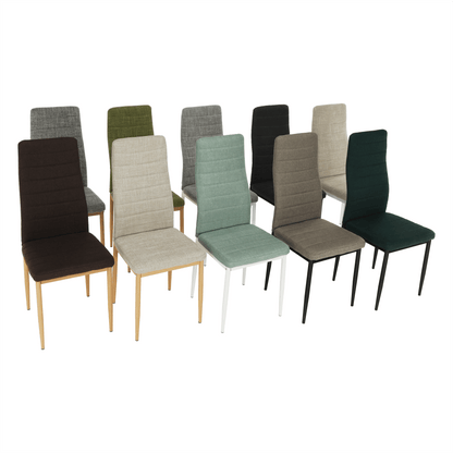 Scaun, textil bej/metal alb, COLETA NOVA