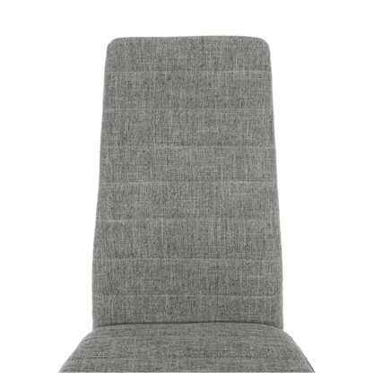 Scaun, textil gri deschis/metal alb, COLETA NOVA