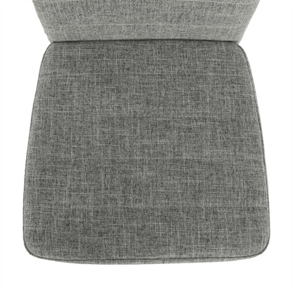 Scaun, textil gri deschis/metal alb, COLETA NOVA