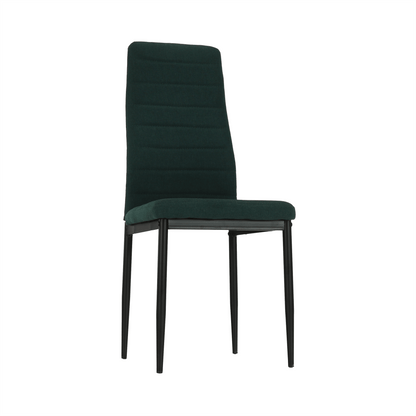 Scaun, material textil smarald/cadru metalic negru, COLETA NOVA