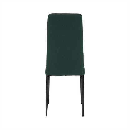 Scaun, material textil smarald/cadru metalic negru, COLETA NOVA