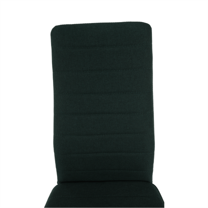 Scaun, material textil smarald/cadru metalic negru, COLETA NOVA