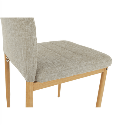 Scaun, material textil bej/cadru metalic fag, COLETA NOVA