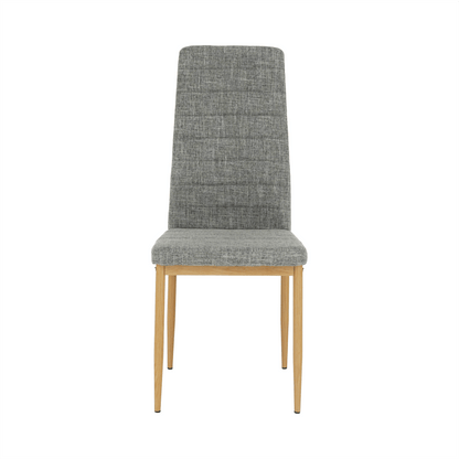 Scaun, material textil gri deschis/cadru metalic fag, COLETA NOVA
