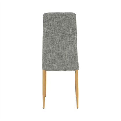 Scaun, material textil gri deschis/cadru metalic fag, COLETA NOVA