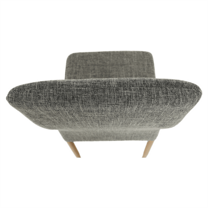 Scaun, material textil gri deschis/cadru metalic fag, COLETA NOVA