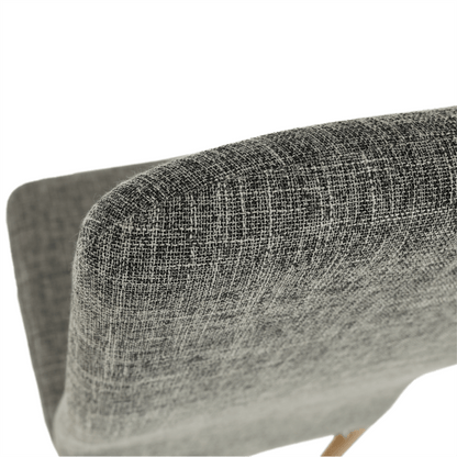 Scaun, material textil gri deschis/cadru metalic fag, COLETA NOVA