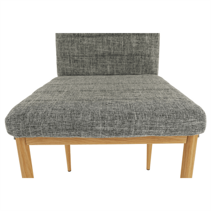 Scaun, material textil gri deschis/cadru metalic fag, COLETA NOVA