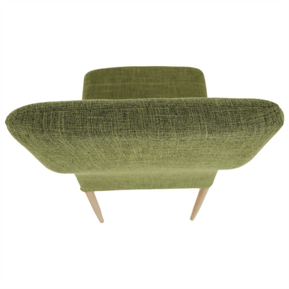 Scaun, material textil verde/cadru metalic fag, COLETA NOVA