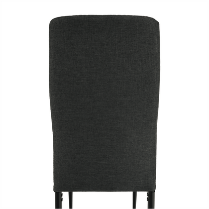 Scaun, textil gri închis/metal negru, COLETA NOVA