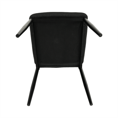 Scaun, textil gri închis/metal negru, COLETA NOVA