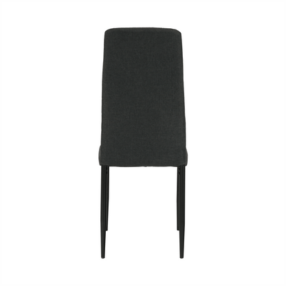 Scaun, textil gri închis/metal negru, COLETA NOVA