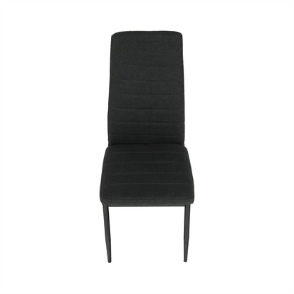 Scaun, textil gri închis/metal negru, COLETA NOVA