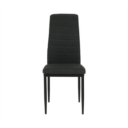 Scaun, textil gri închis/metal negru, COLETA NOVA