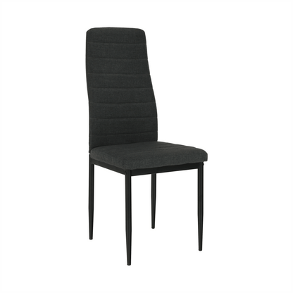 Scaun, textil gri închis/metal negru, COLETA NOVA