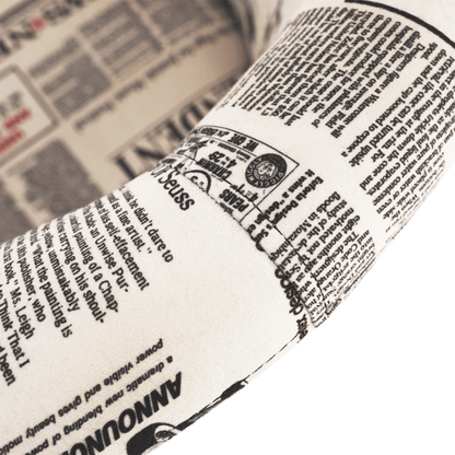 Fotoliu de club, material textil motiv ziare, CUBA