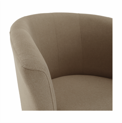 Fotoliu de club, material textil bej, CUBA
