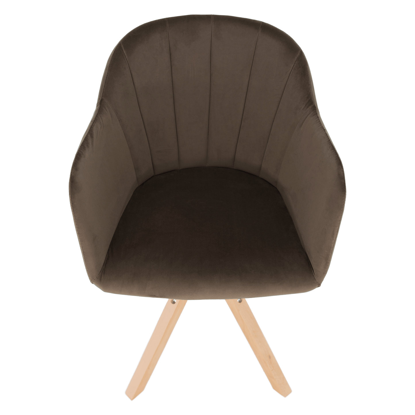Fotoliu rotativ, textil Velvet, taupe gri-maro/fag, DALIO