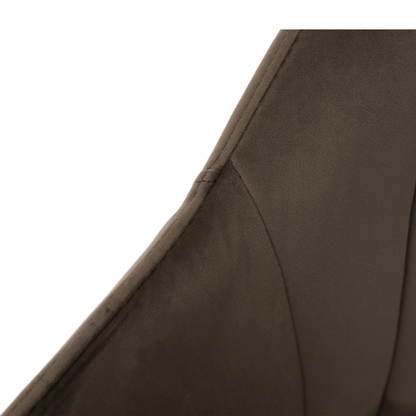 Fotoliu rotativ, textil Velvet, taupe gri-maro/fag, DALIO