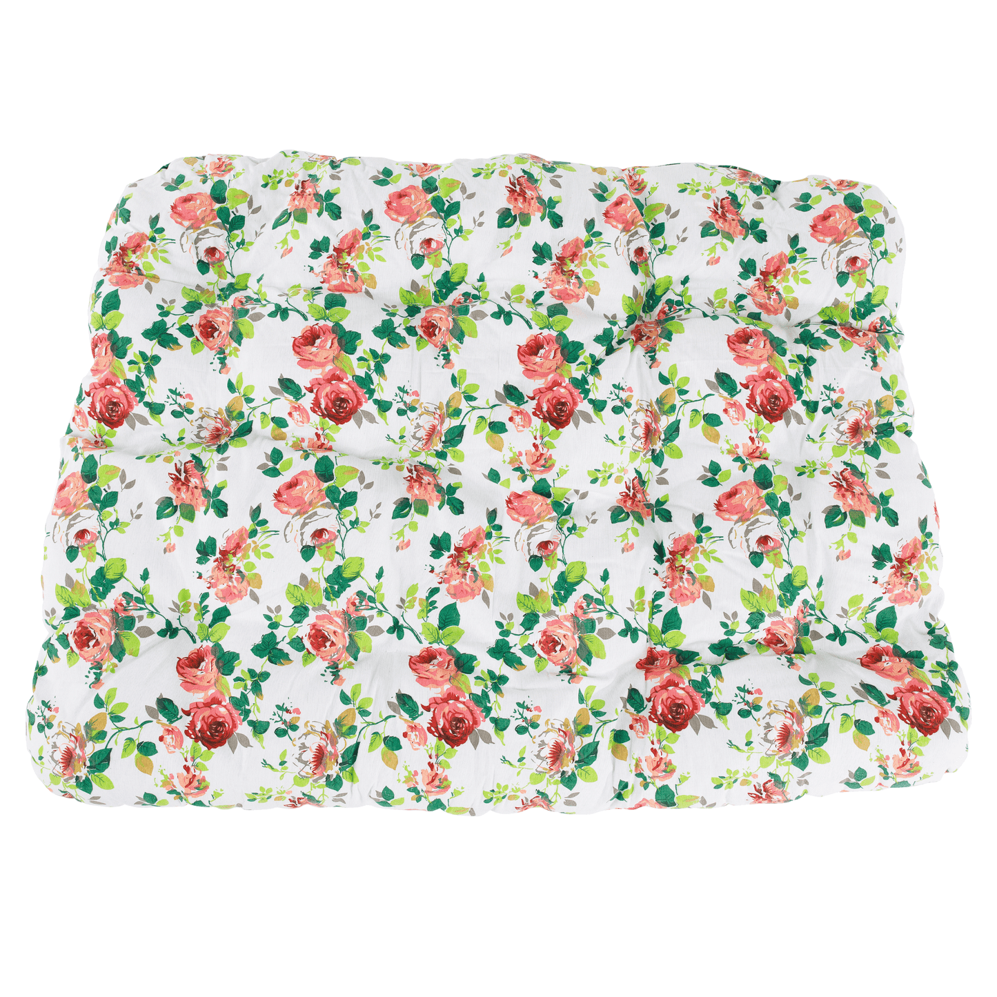 Scaun agăţat dublu, alb/model floral, DALVEA 2 NEW
